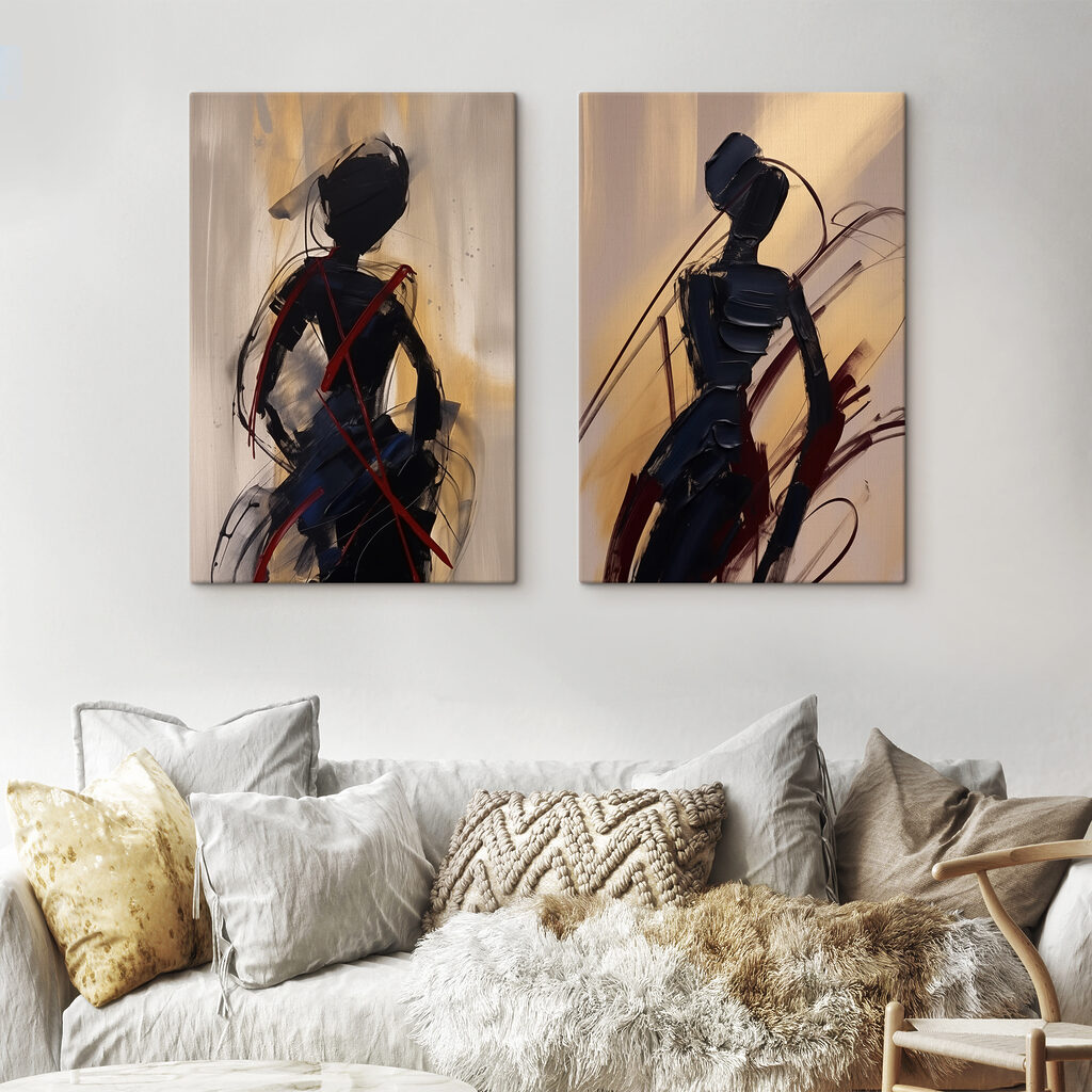 Silhuetas em movimento — interior 1
