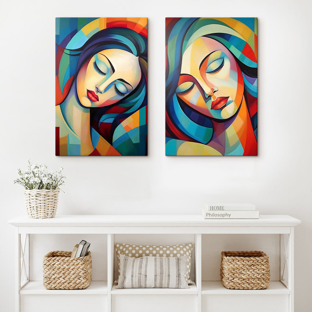 Rosto em colagem — interior 1