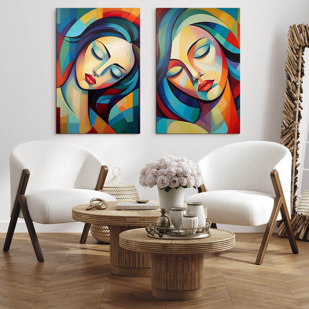 Rosto em colagem — interior 2