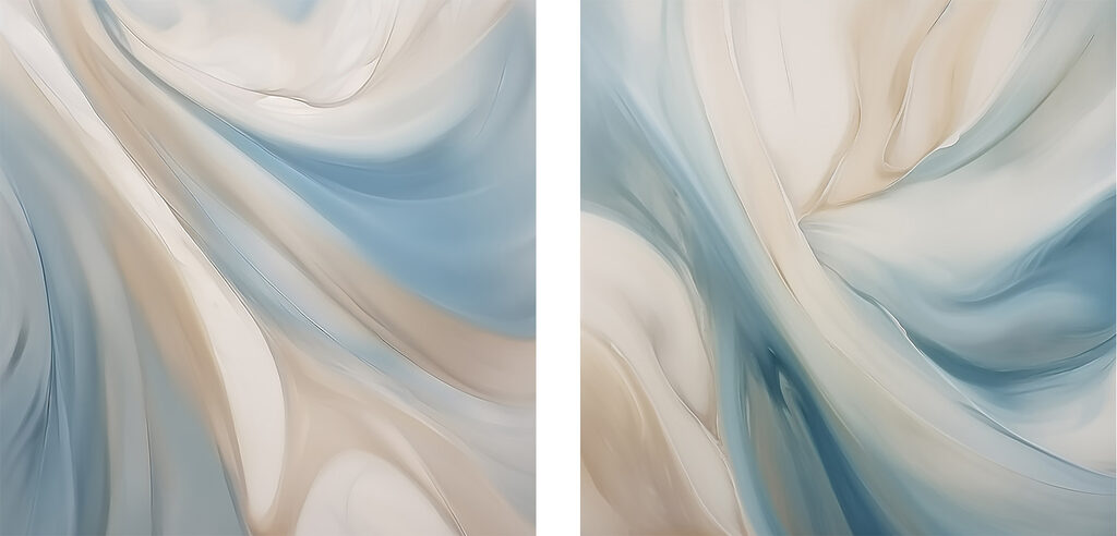 Ondas suaves em creme — design completo