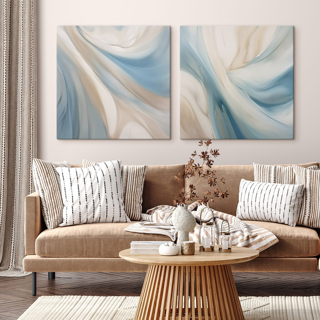 Ondas suaves em creme — interior 1