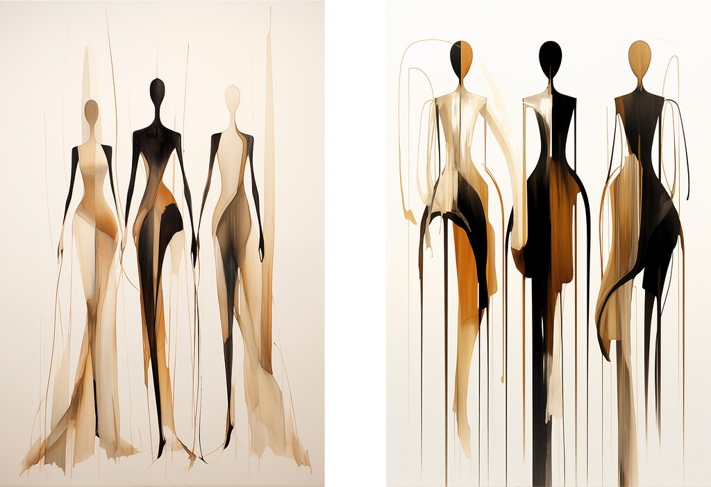 Figuras ao longe — design completo