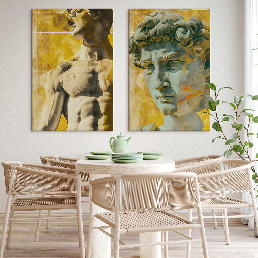 Estátua em colagem — interior 2