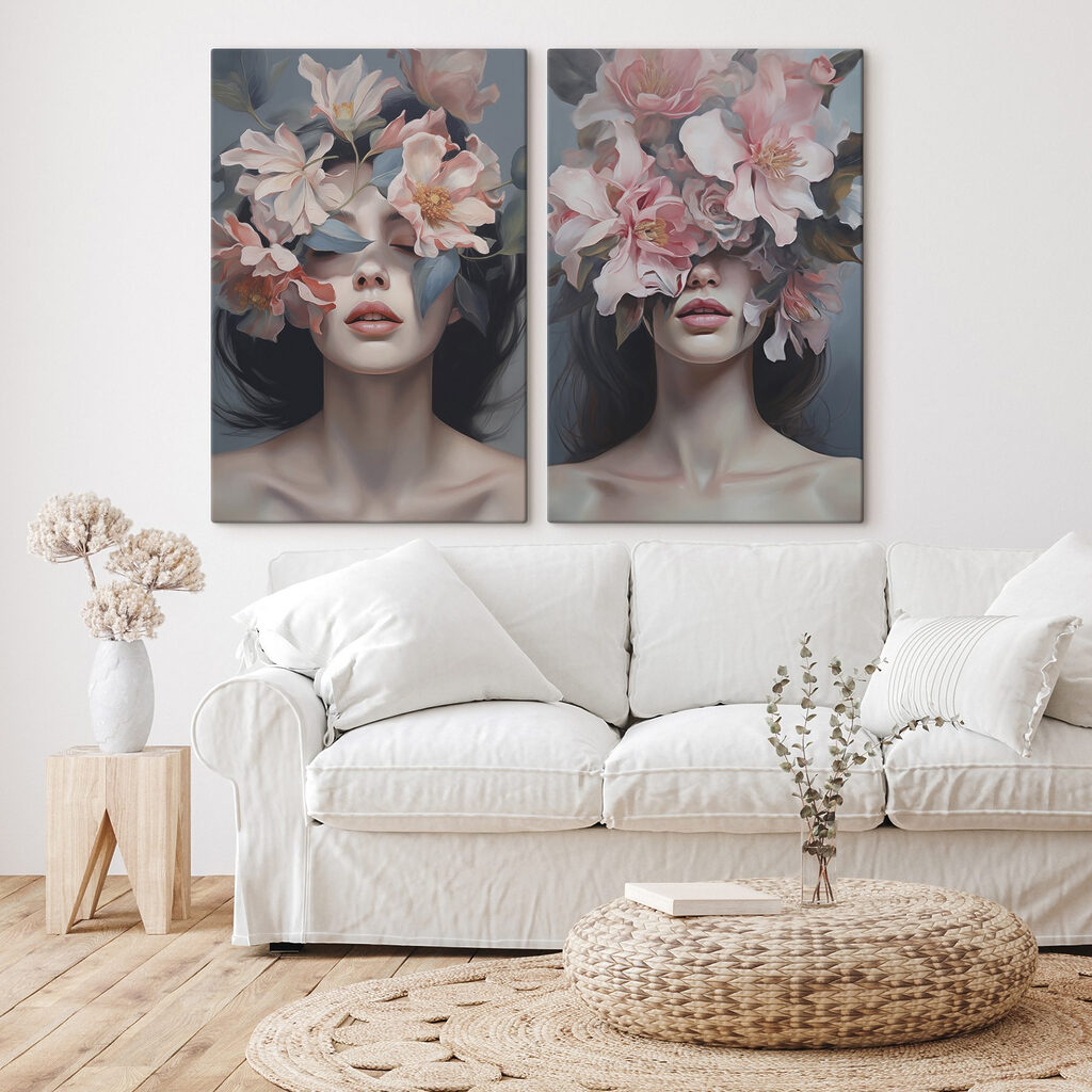Rosto coberto de flores — interior 1