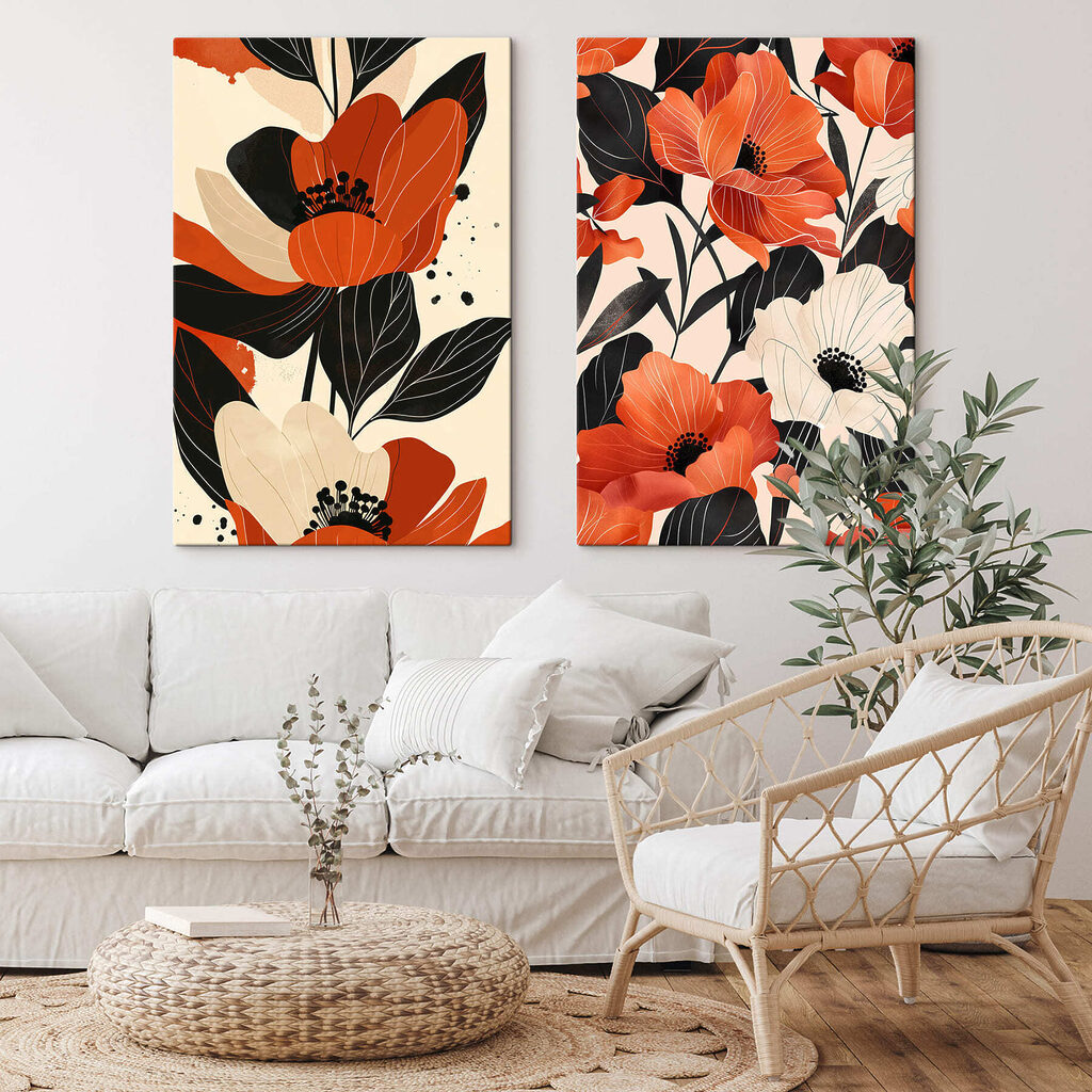 Flores de cores contrastantes — interior 1
