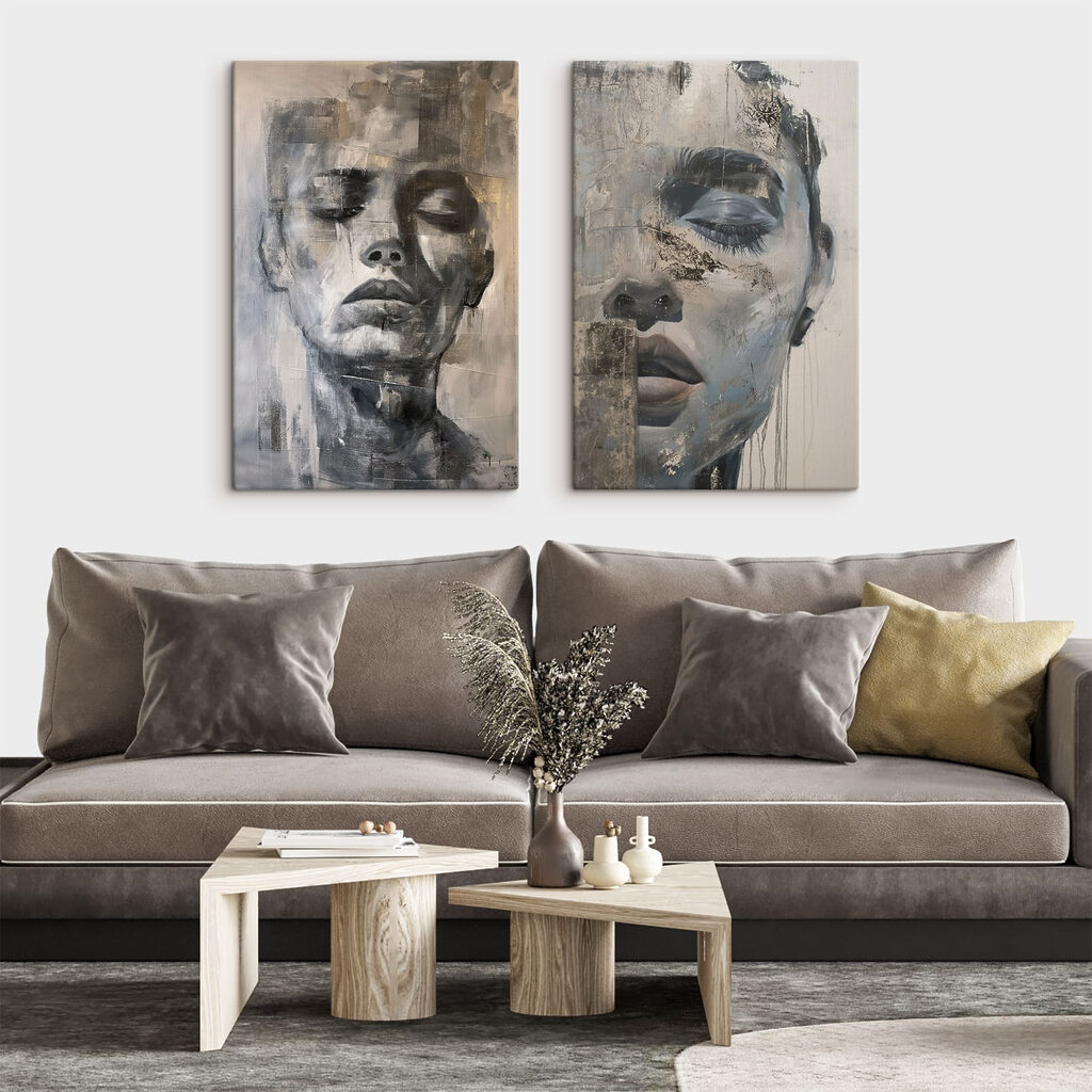 Rostos em tinta gasta — interior 2
