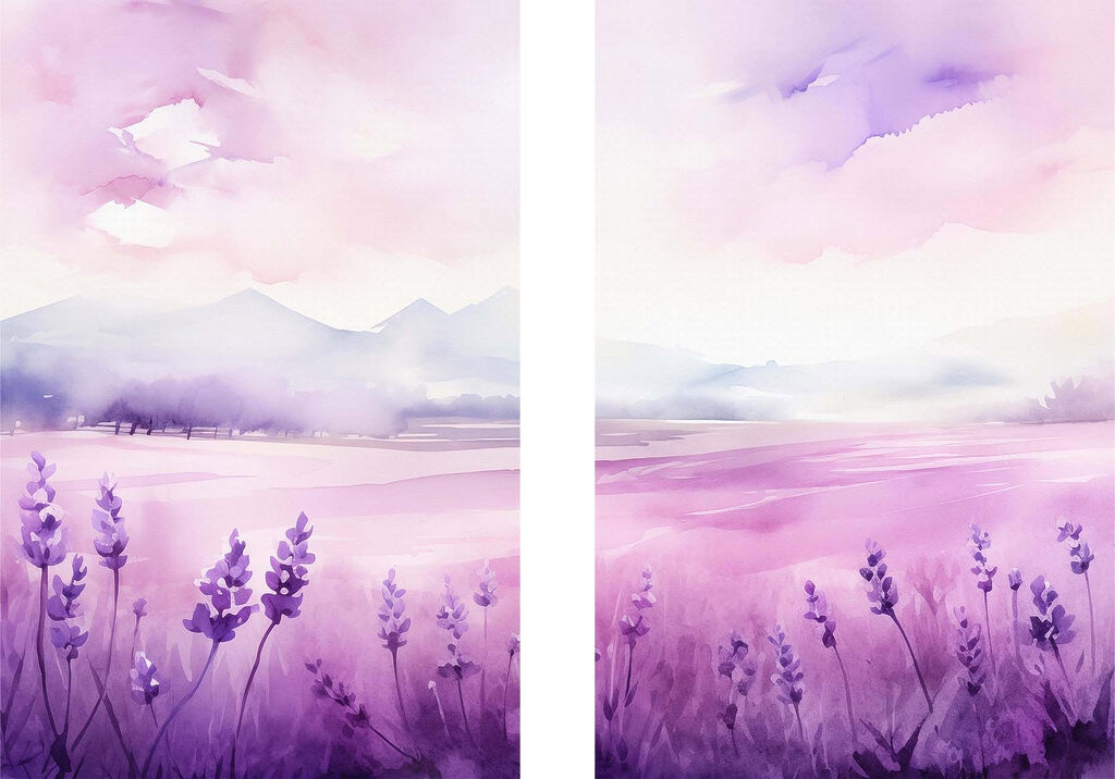 Campo de lavanda — design completo