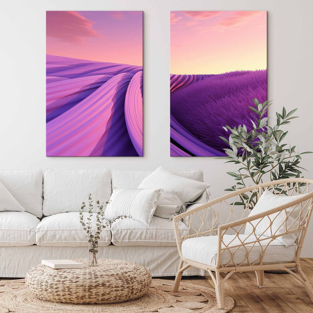 Lavanda sob céu rosa — interior 2