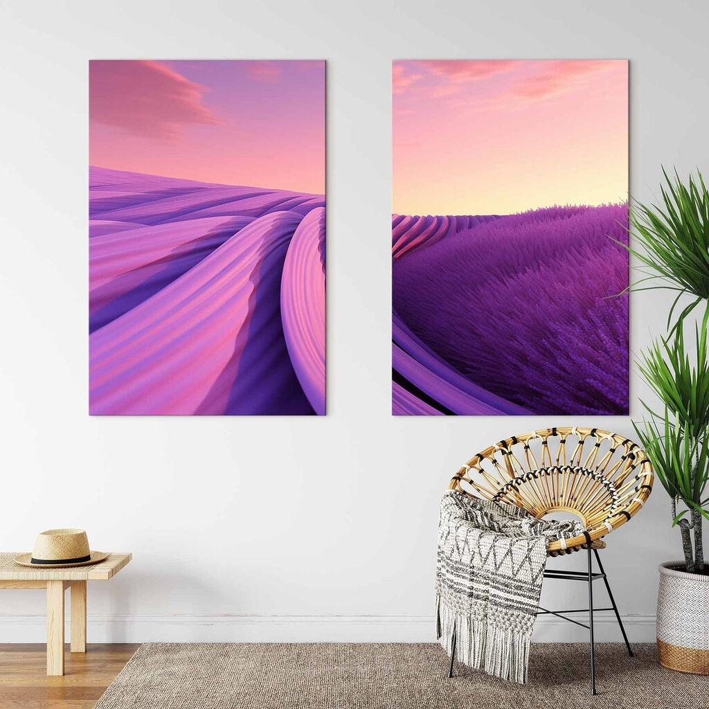 Lavanda sob céu rosa — interior 1