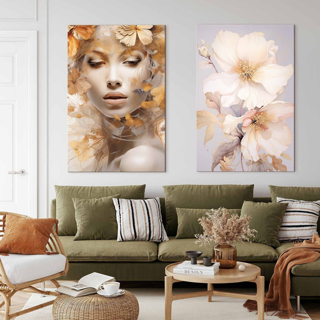 Mulher com manequim — interior 2