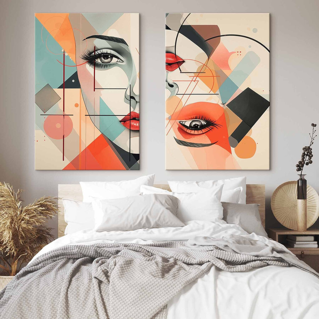 Rosto em colagem — interior 2