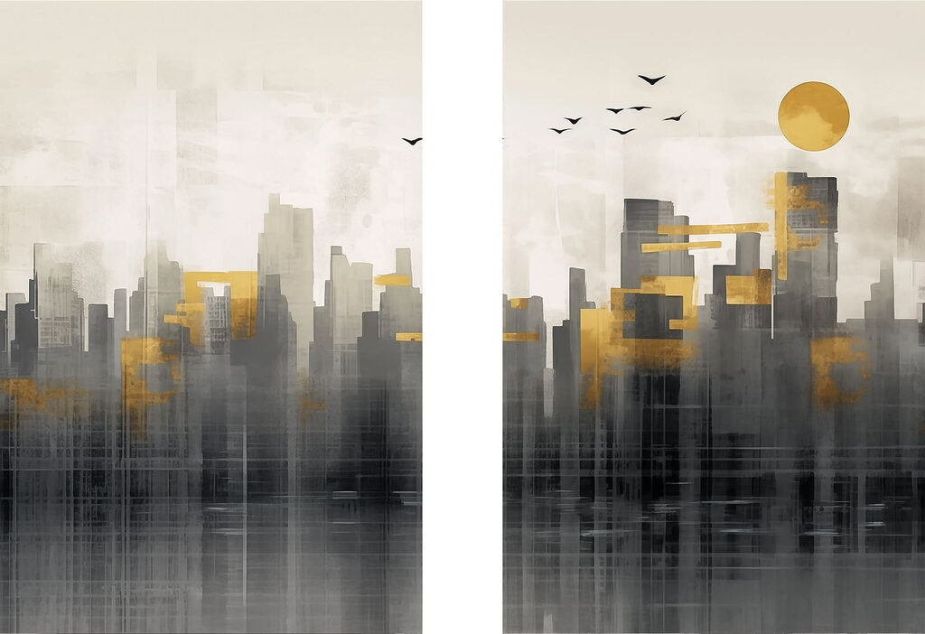 Sol sobre a cidade — design completo