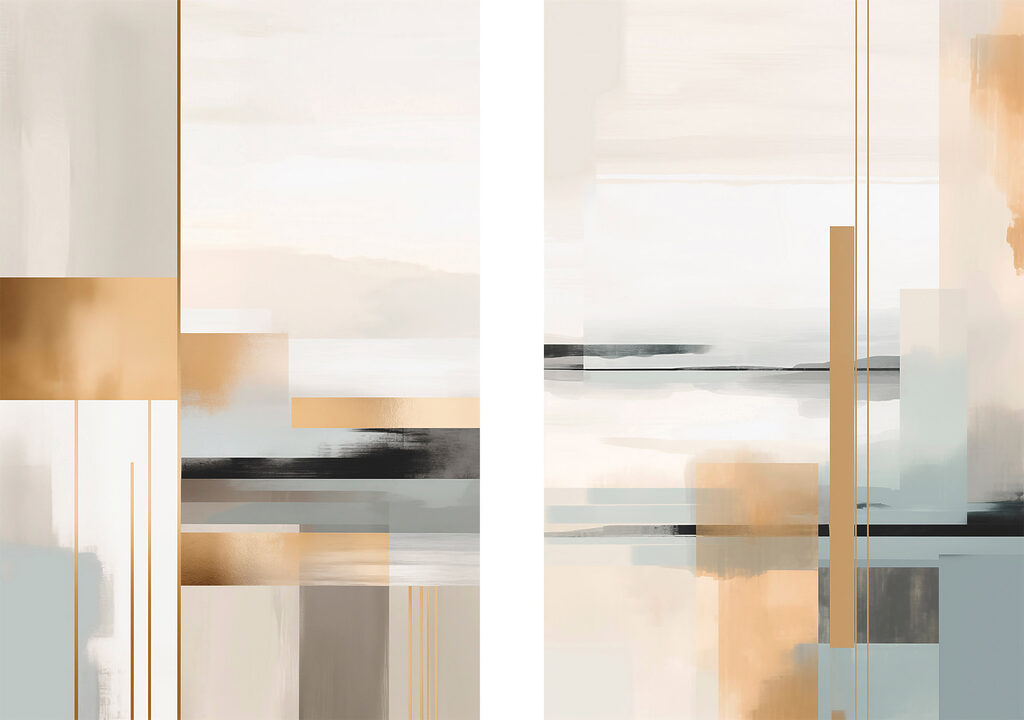 Horizonte suave em camadas — design completo
