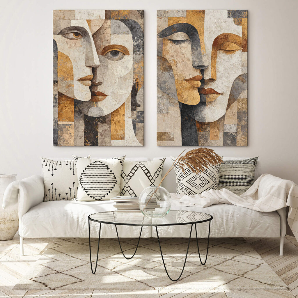 Rostos em fragmentos — interior 1
