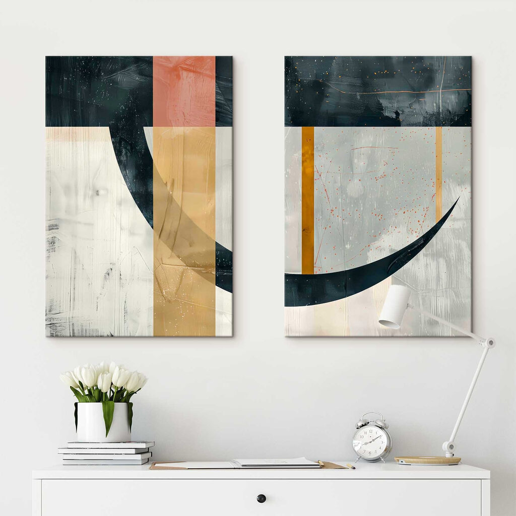 Penas em movimento diagonal — interior 1