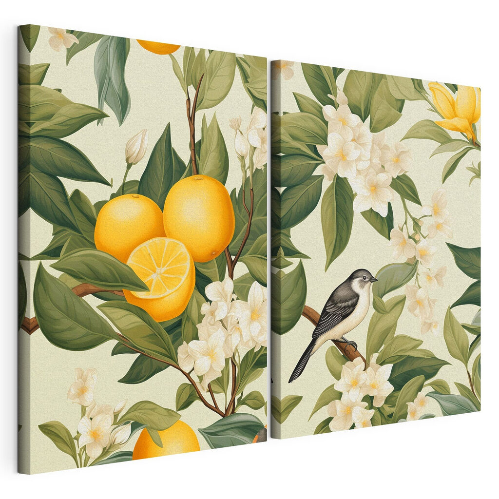 Laranjas entre flores — vista do produto
