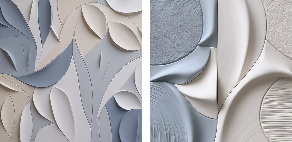 Folhas fluidas — design completo