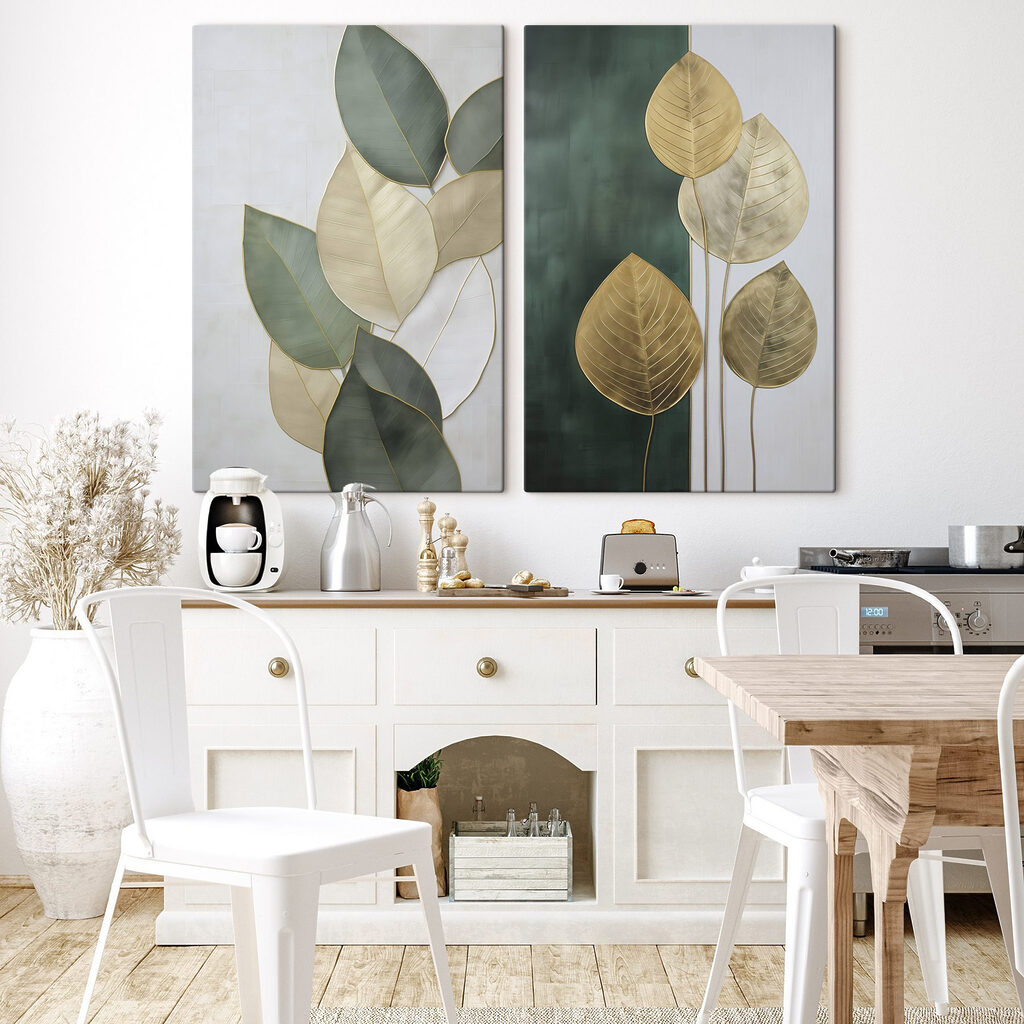 Folhas de nervuras finas — interior 2