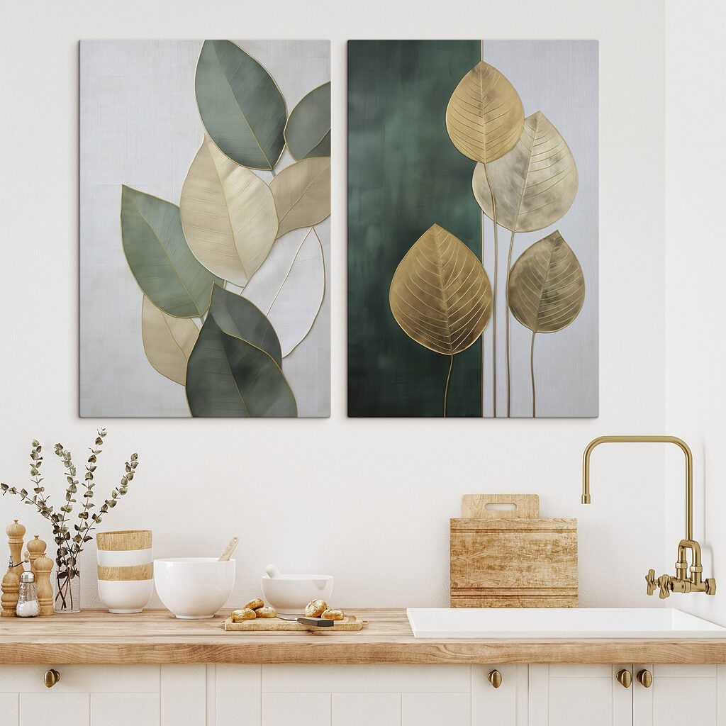 Folhas de nervuras finas — interior 1