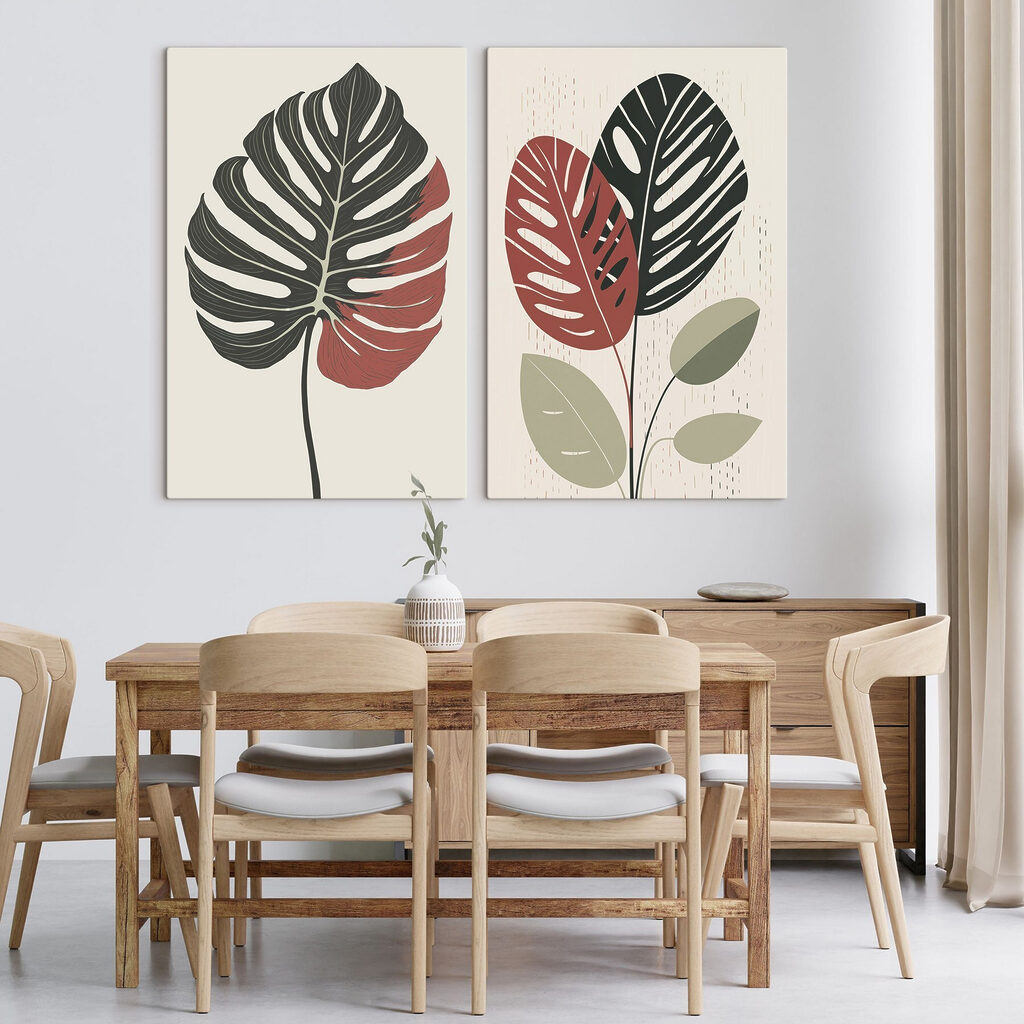 Planta em duas imagens — interior 1