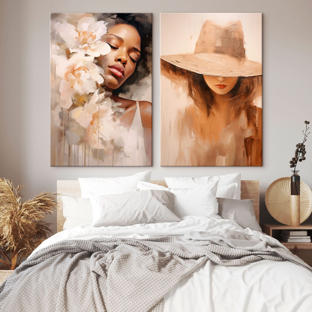 Mulher em pintura — interior 2