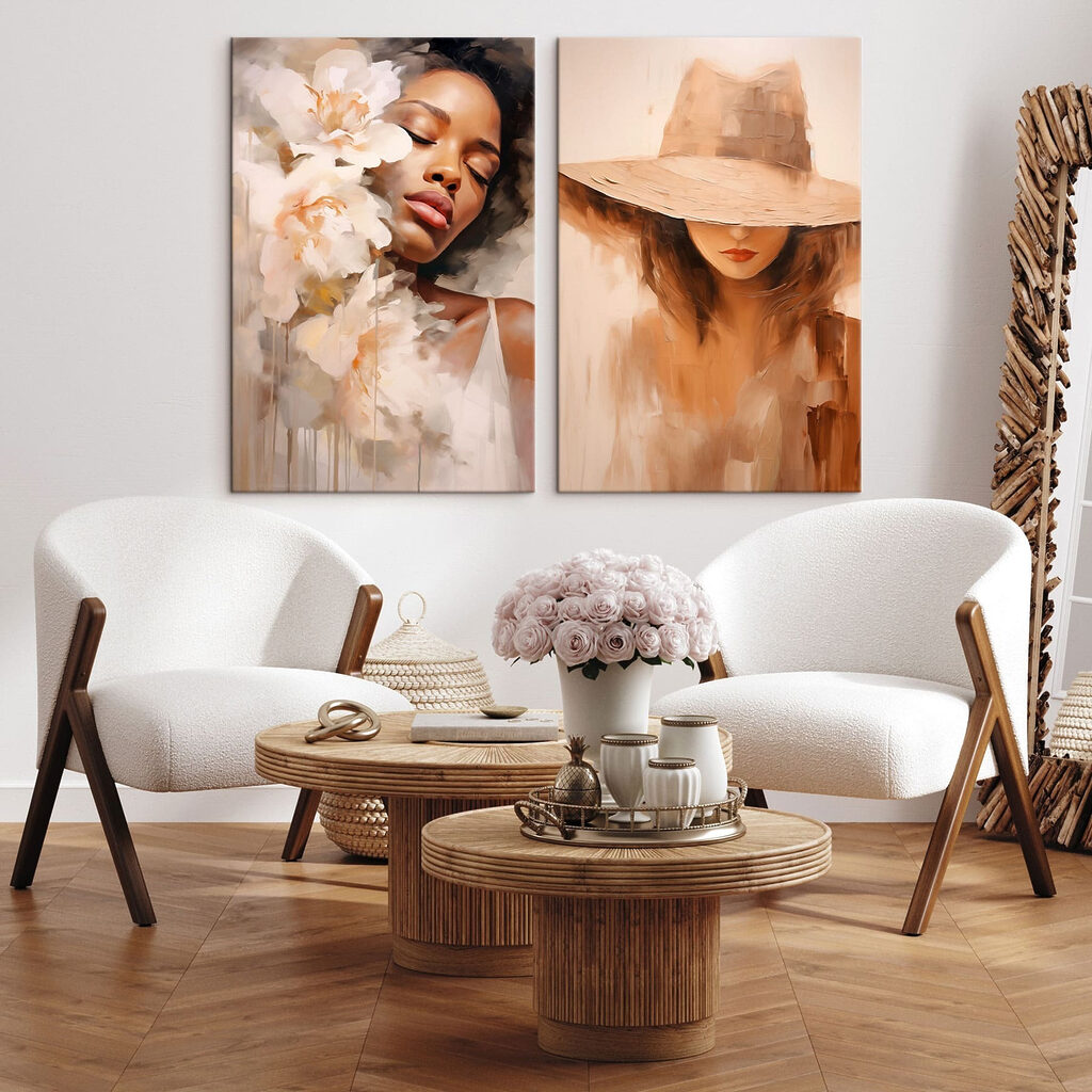 Mulher em pintura — interior 4
