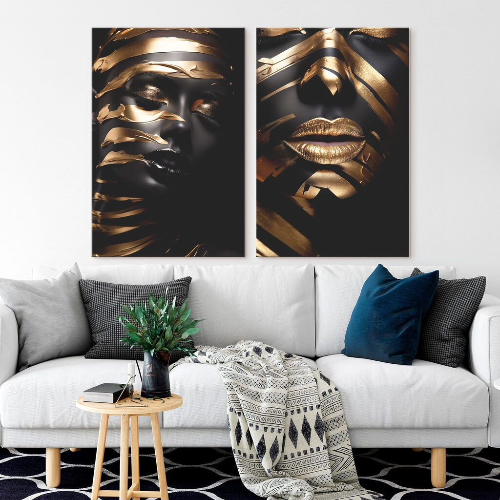 Retratos com fitas douradas — interior 4
