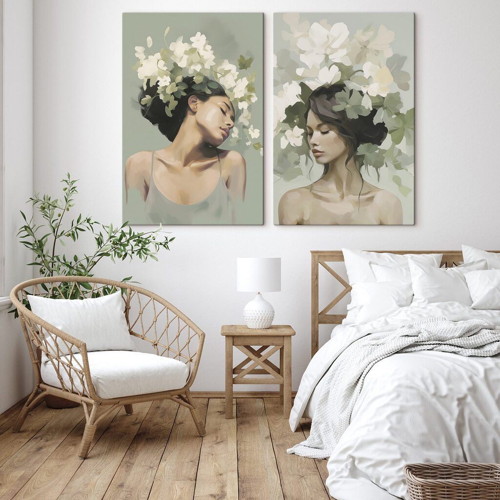 Retratos com flores brancas — interior 2