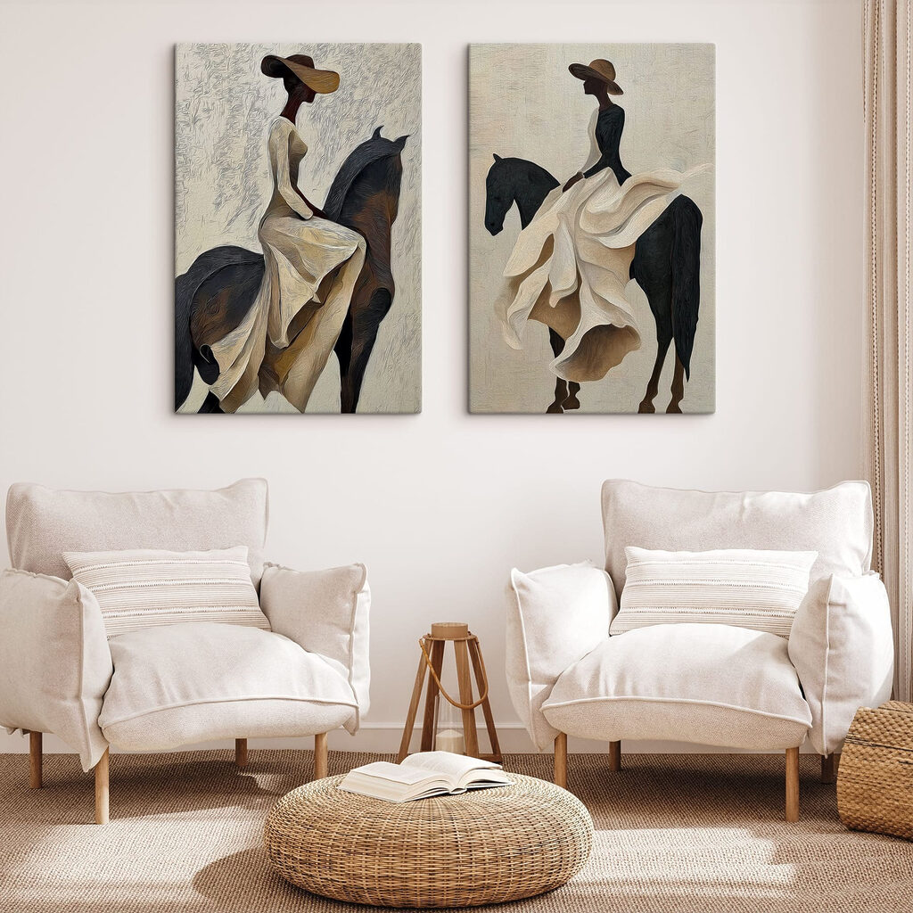 Mulher a cavalo — interior 2
