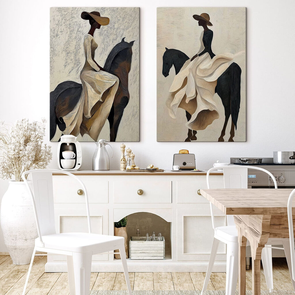 Mulher a cavalo — interior 1