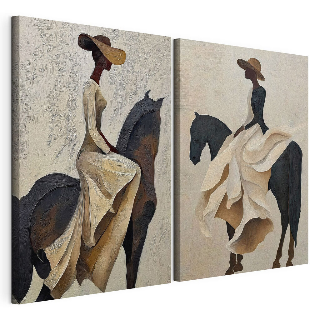 Mulher a cavalo — vista do produto