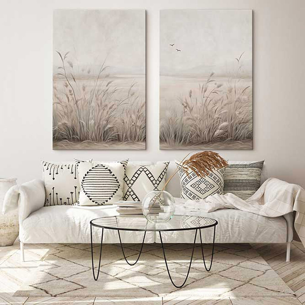 Caniço sob céu amplo — interior 1