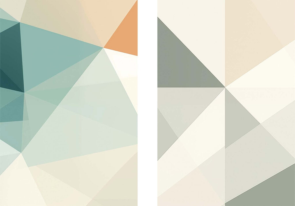 Formas abstratas suaves — design completo