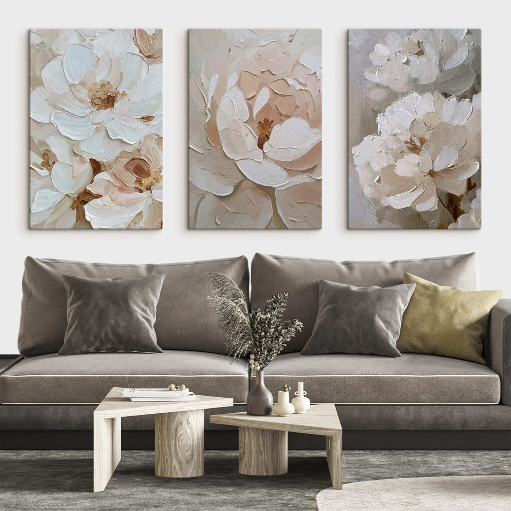 Flores em camadas suaves — interior 2