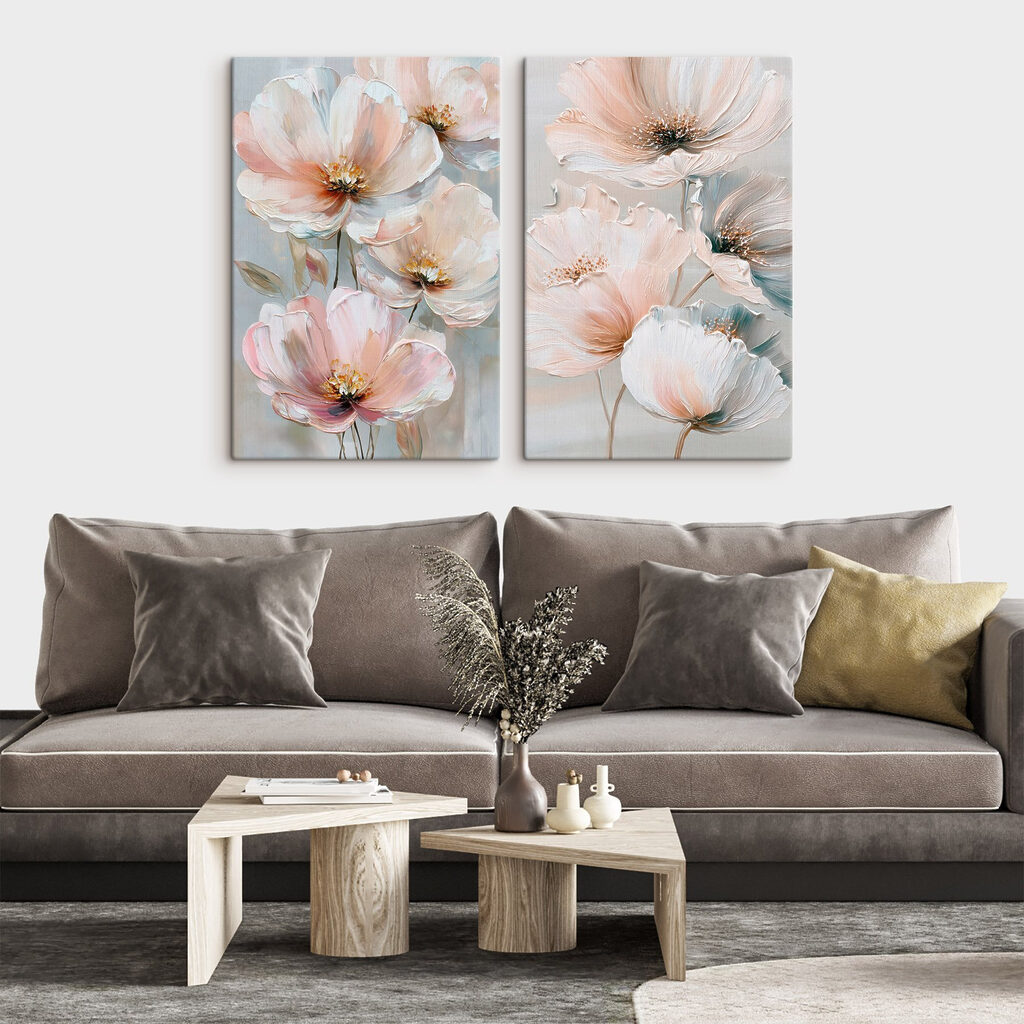 Flores refinadas pastel — interior 1