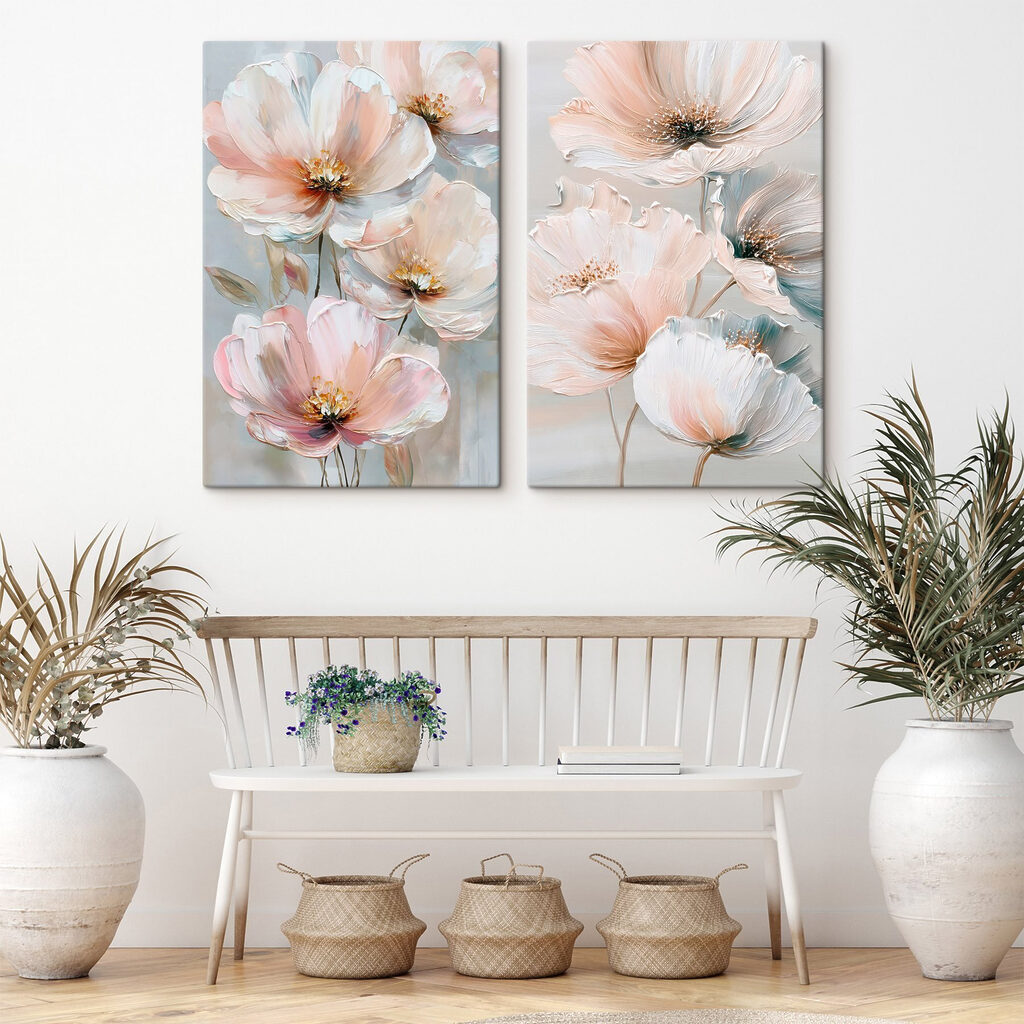 Flores refinadas pastel — interior 2