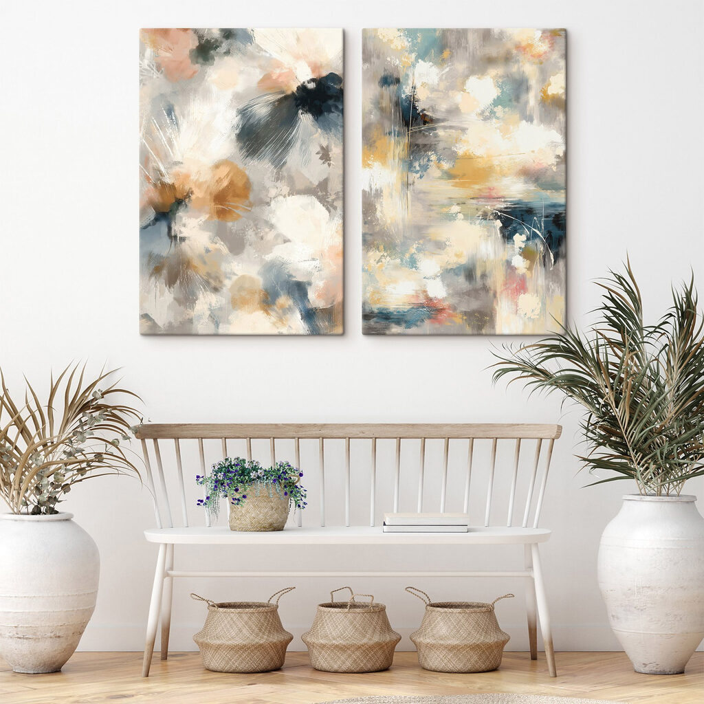 Flores abstratas suaves — interior 1