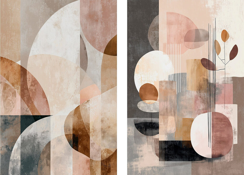 Formas redondas e terrosas — design completo