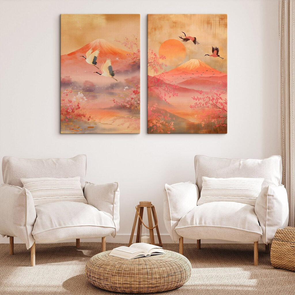 Aves sobre montanhas vermelhas — interior 2
