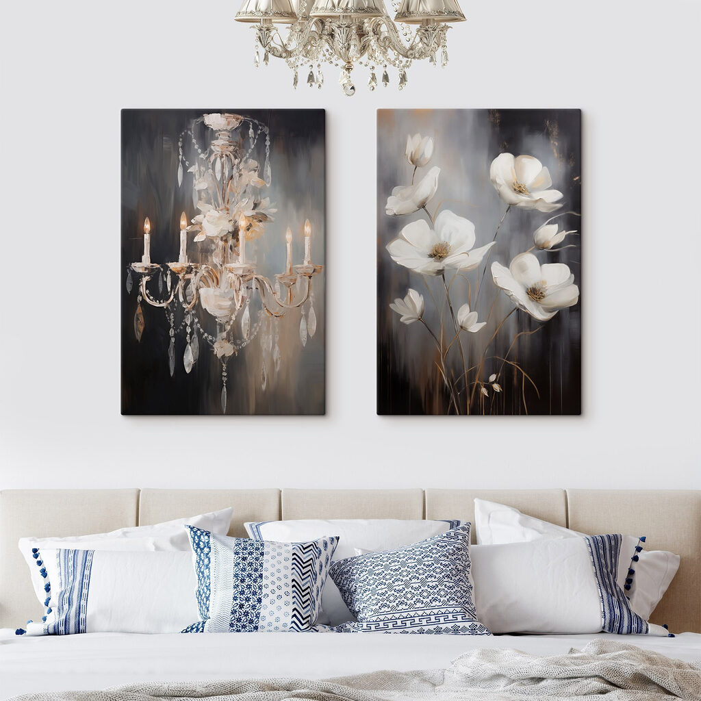 Flores e lustre — interior 2