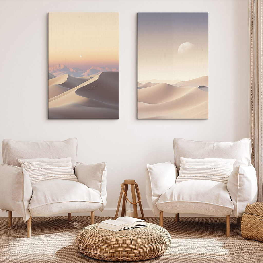 Deserto com lua — interior 1