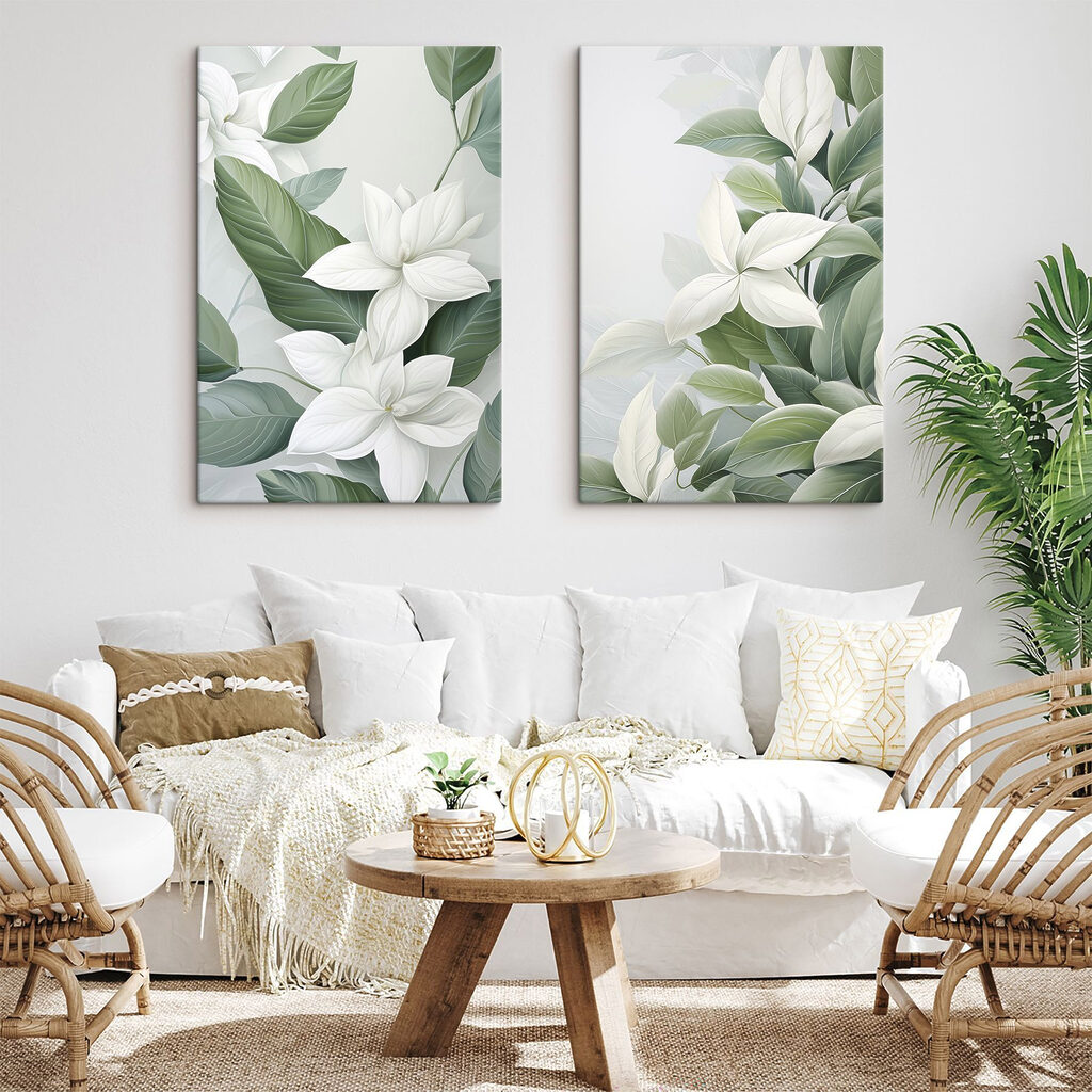 Flores e folhagem botânica — interior 1