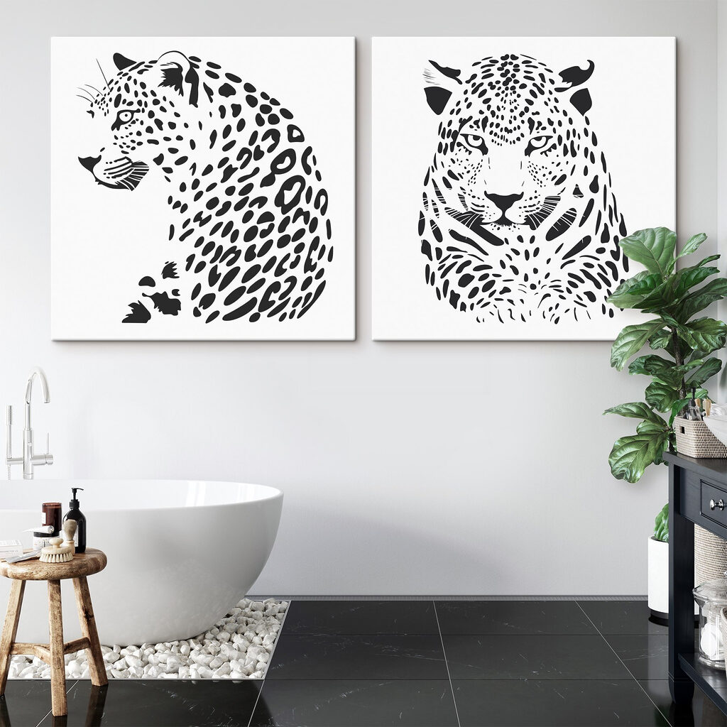 Leopardo gráfico — interior 1