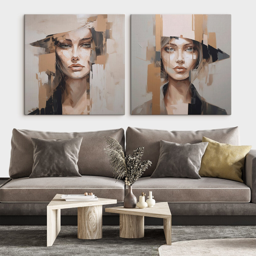 Duas mulheres de chapéu — interior 2