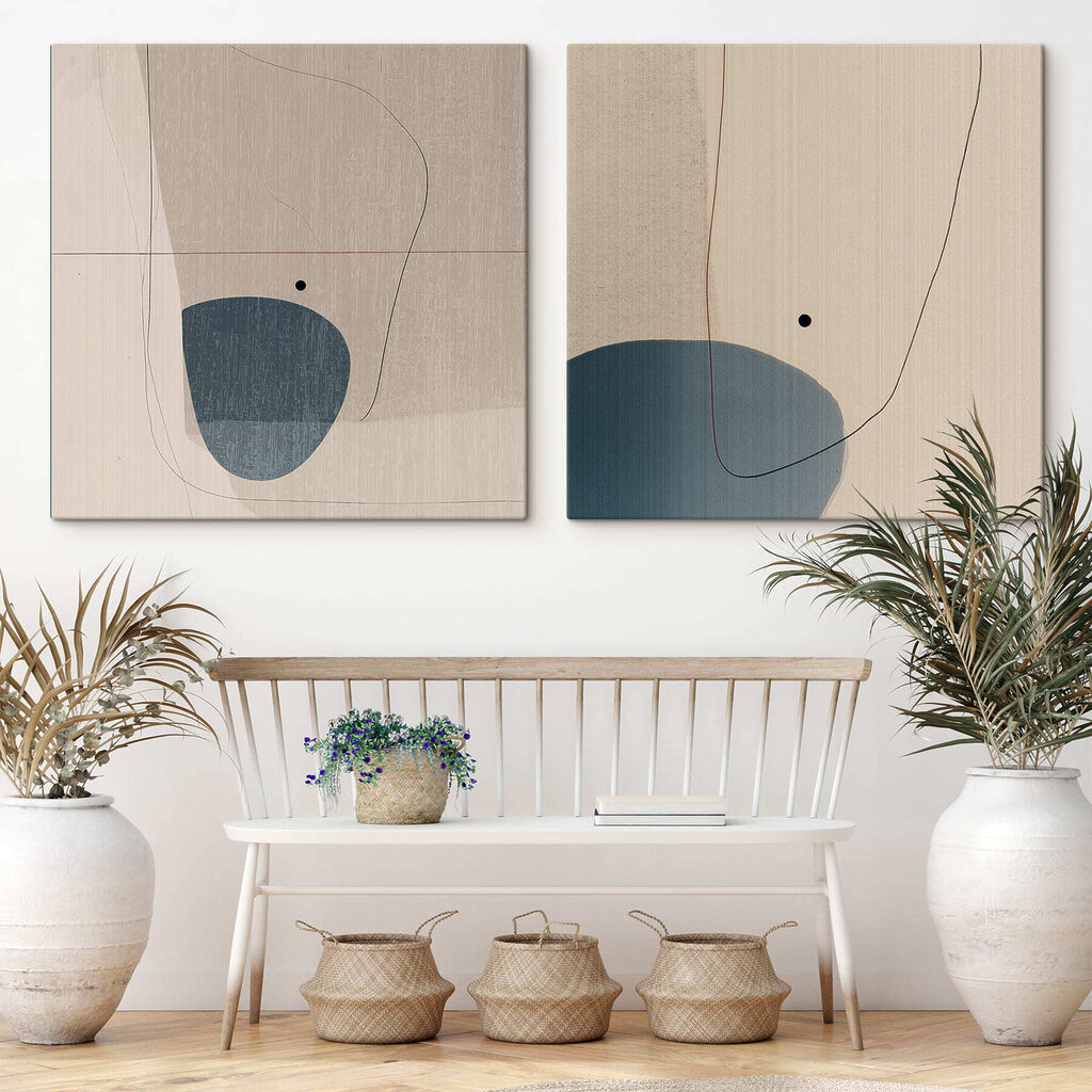 Manchas arredondadas e linhas — interior 1