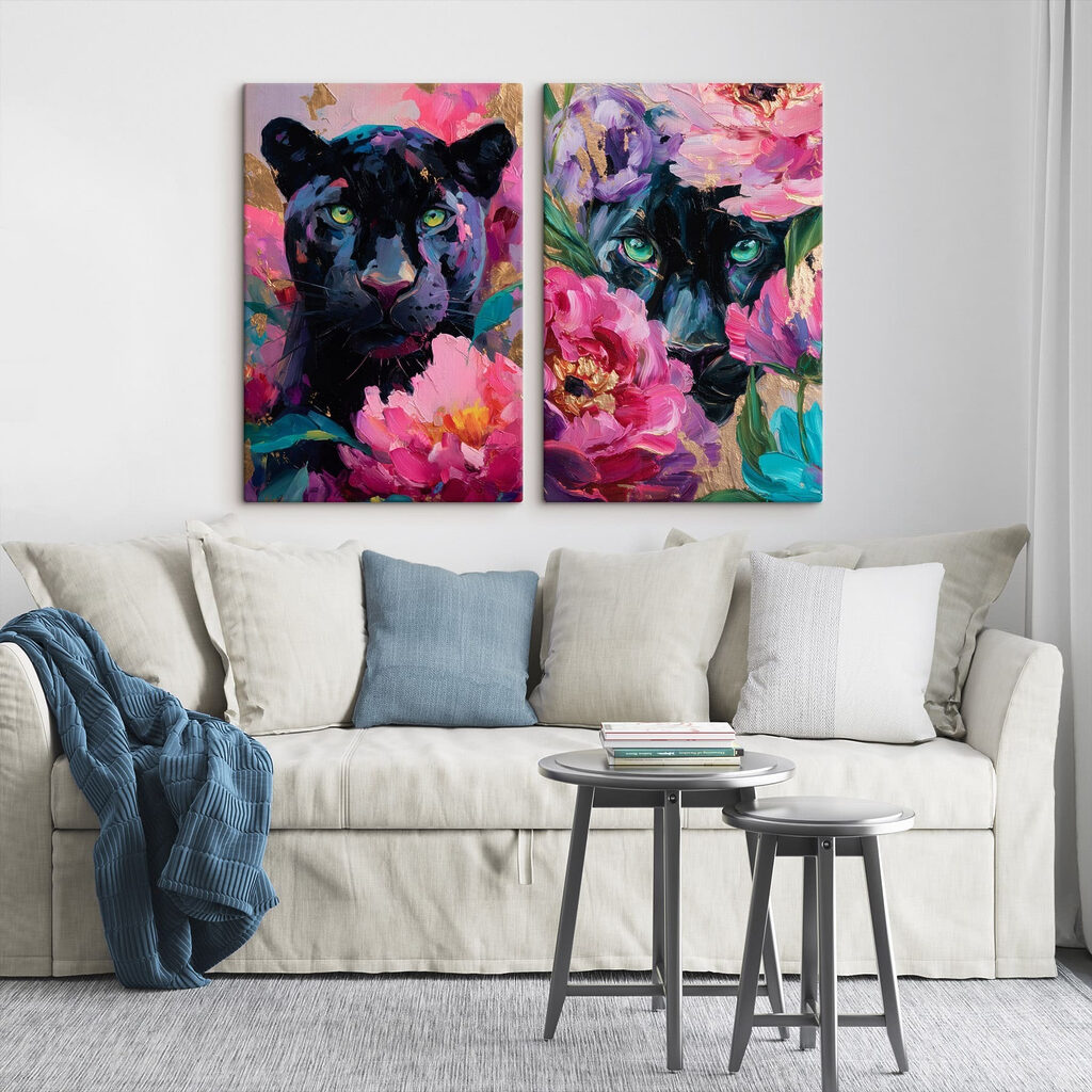 Pantera com flores — interior 2