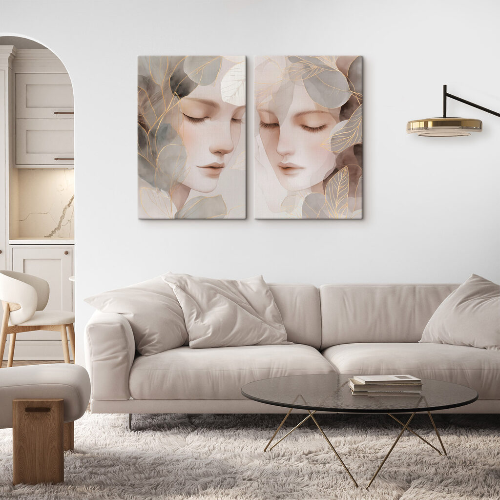 Dois rostos femininos — interior 2