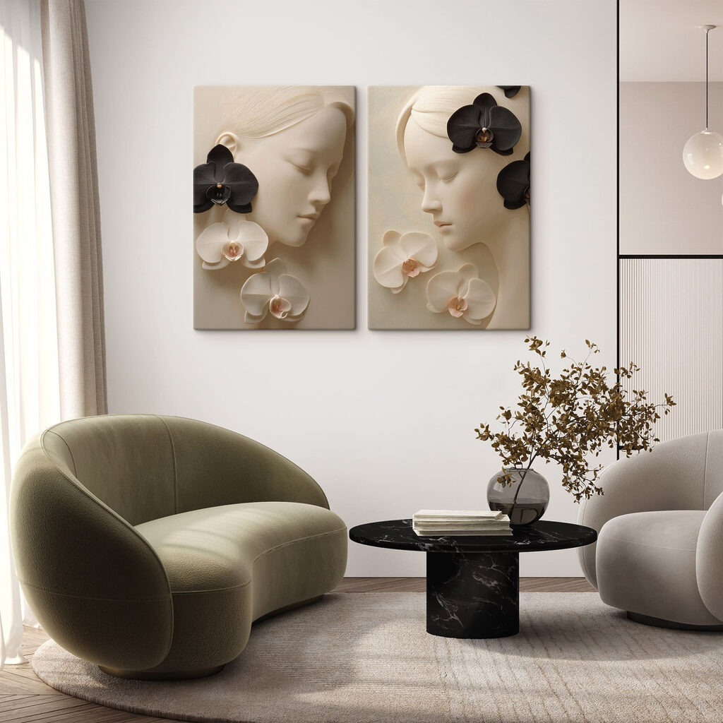 Rosto com flores — interior 2
