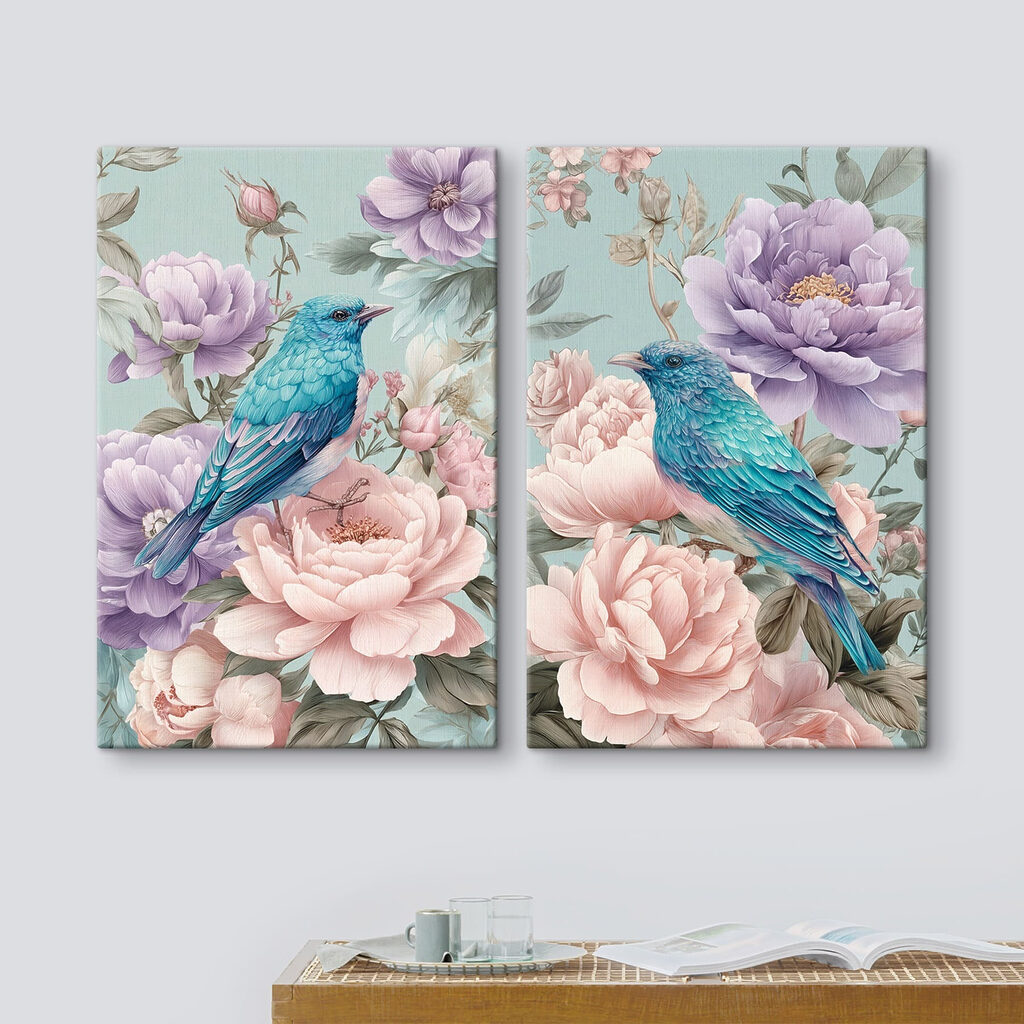 Aves entre flores — interior 2