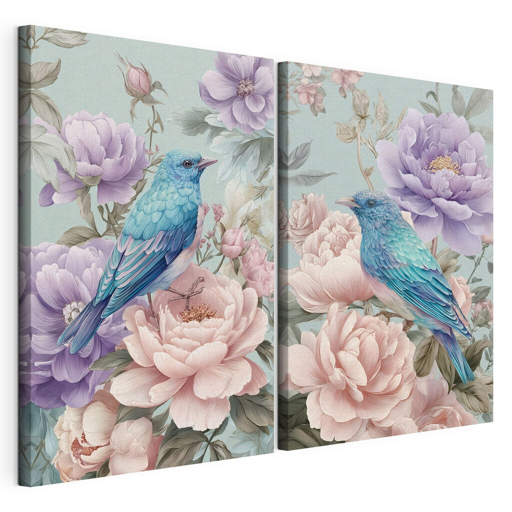 Aves entre flores — vista do produto